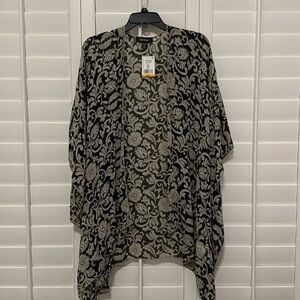NWT Karen Kane open front print jacket wrap, size S/M